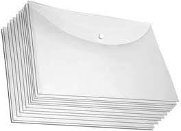 Button Folder Transparent (Pack of 20)